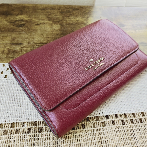 Kate Spade Red Leather Wallet - Picture 1 of 9